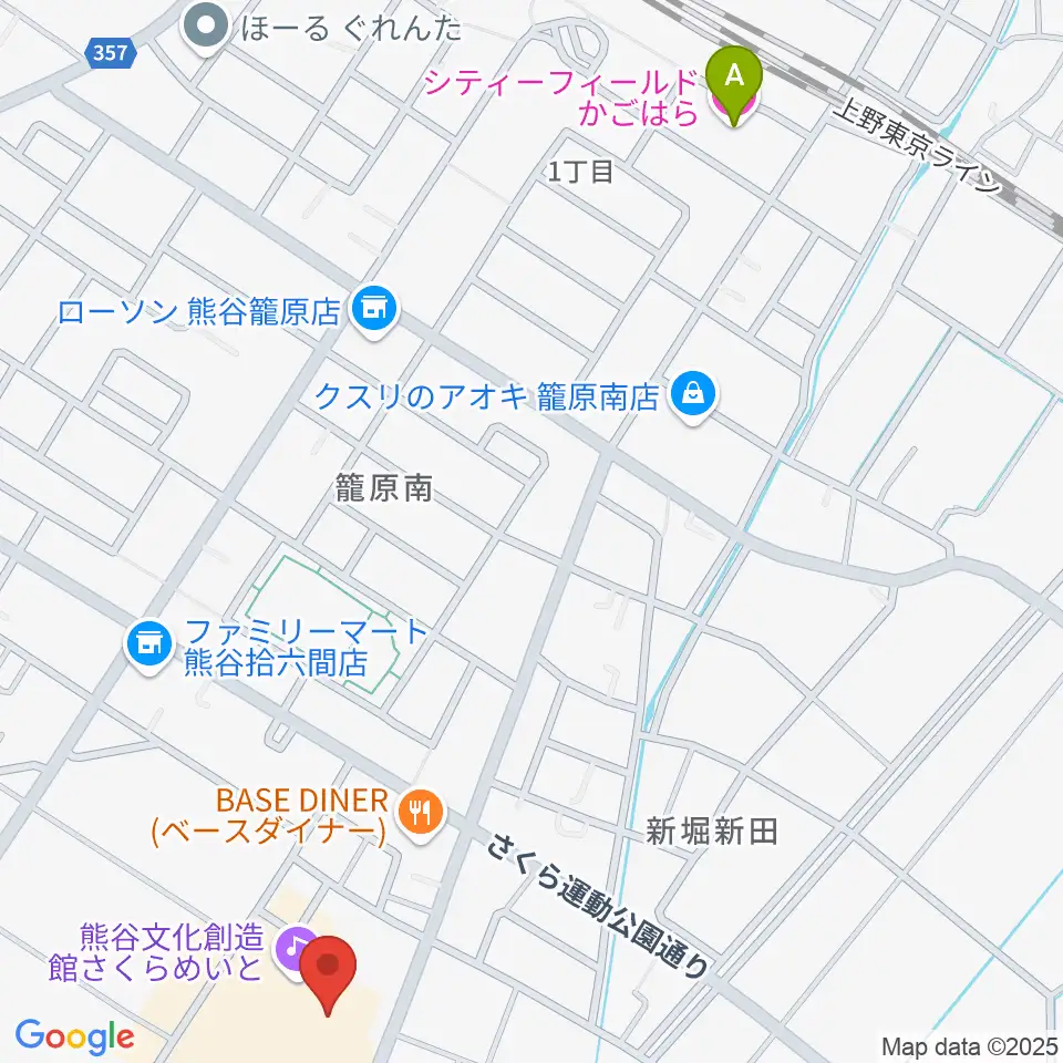 熊谷文化創造館 さくらめいと周辺のホテル一覧地図