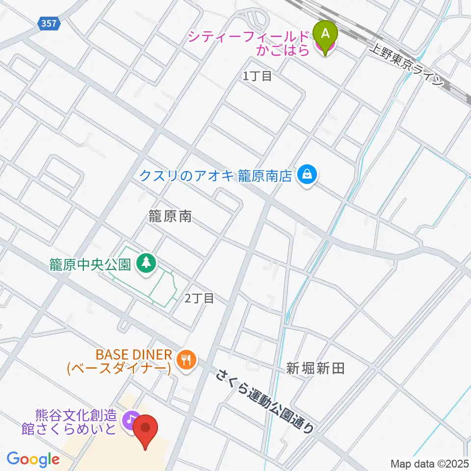 熊谷文化創造館 さくらめいと周辺のホテル一覧地図