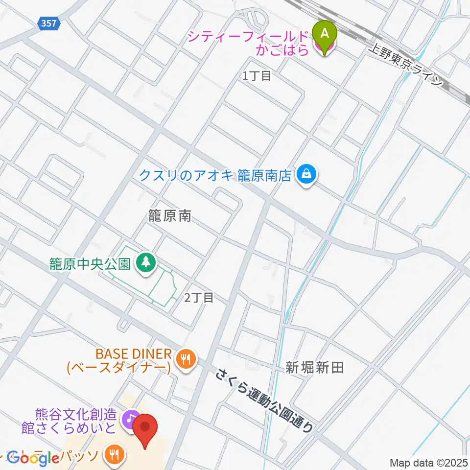 熊谷文化創造館 さくらめいと周辺のホテル一覧地図