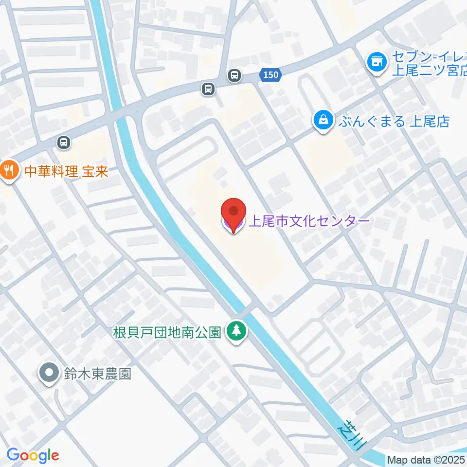 あげお富士住建ホール周辺のホテル一覧地図