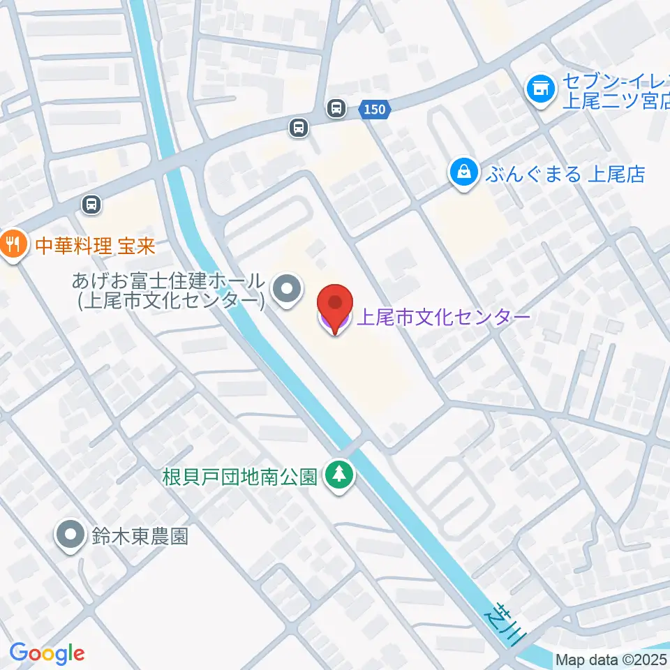 あげお富士住建ホール周辺のホテル一覧地図