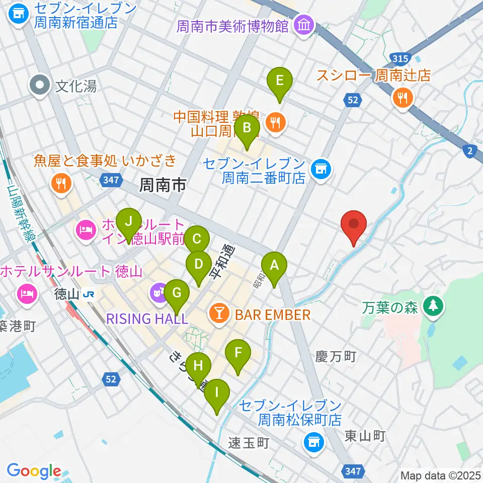 グランドミック周南楽器 御弓店周辺のホテル一覧地図