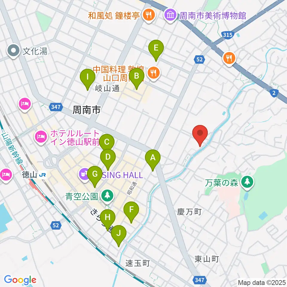 グランドミック周南楽器 御弓店周辺のホテル一覧地図