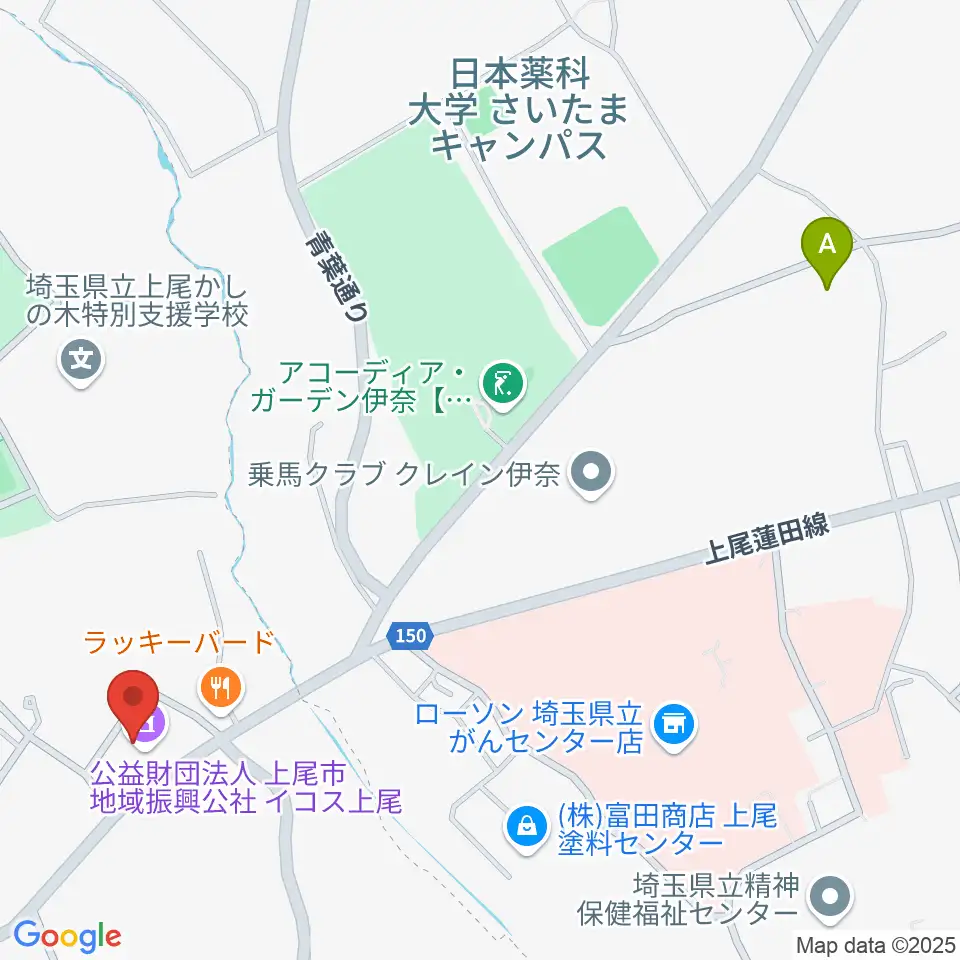 イコス上尾周辺のホテル一覧地図
