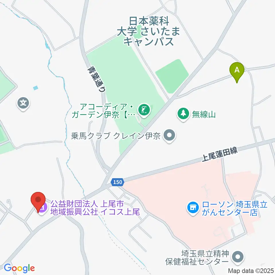 イコス上尾周辺のホテル一覧地図