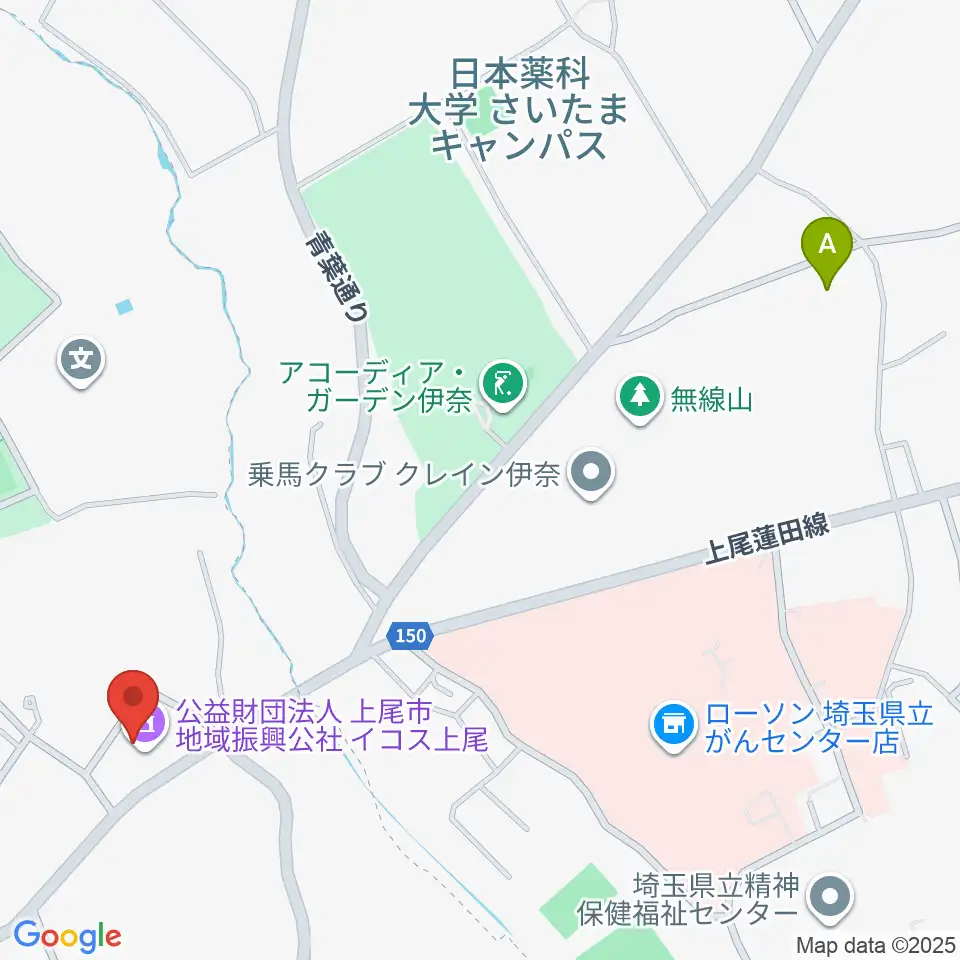 イコス上尾周辺のホテル一覧地図