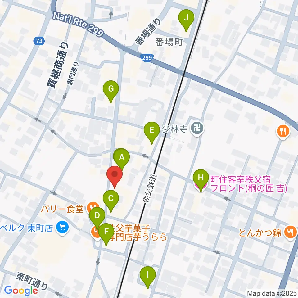 秩父ladderladder周辺のホテル一覧地図