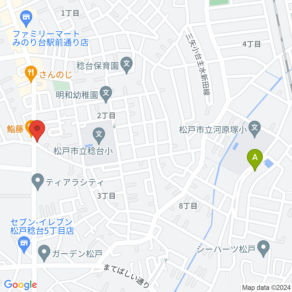 松戸ブルートレイン周辺のホテル一覧地図