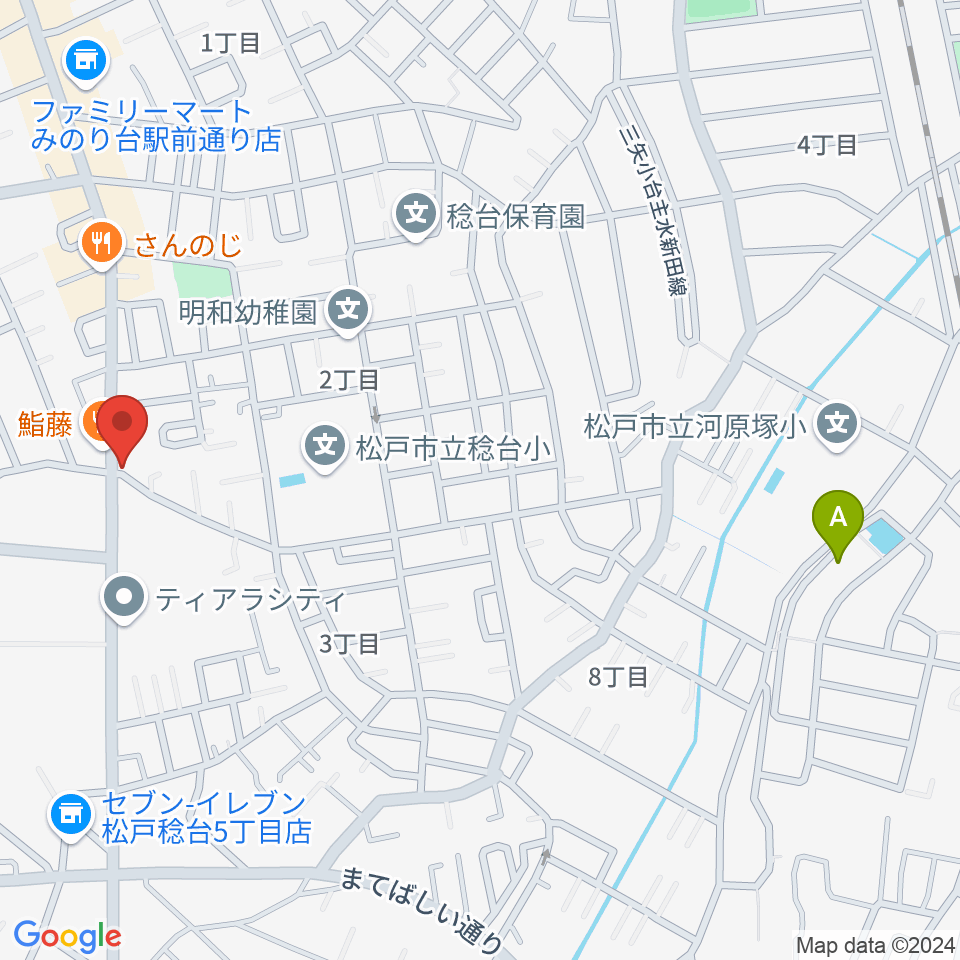 松戸ブルートレイン周辺のホテル一覧地図