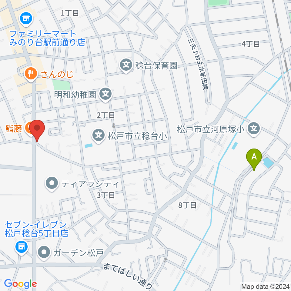 松戸ブルートレイン周辺のホテル一覧地図