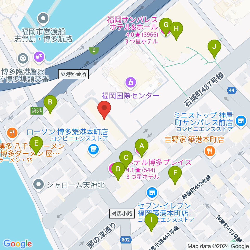 FineSound 築港店周辺のホテル一覧地図