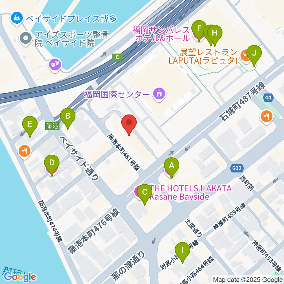FineSound 築港店周辺のホテル一覧地図