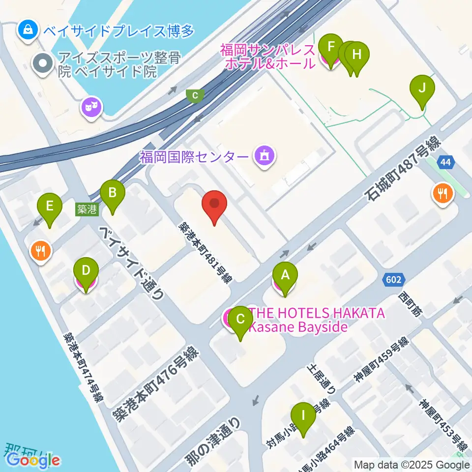 FineSound 築港店周辺のホテル一覧地図