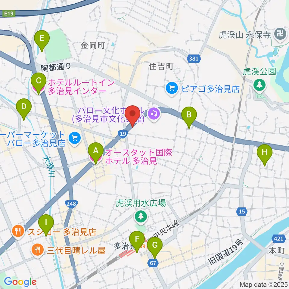 サウンドスタジオエリシアン周辺のホテル一覧地図