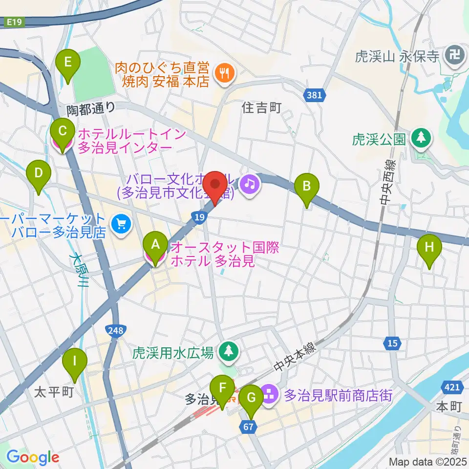 サウンドスタジオエリシアン周辺のホテル一覧地図