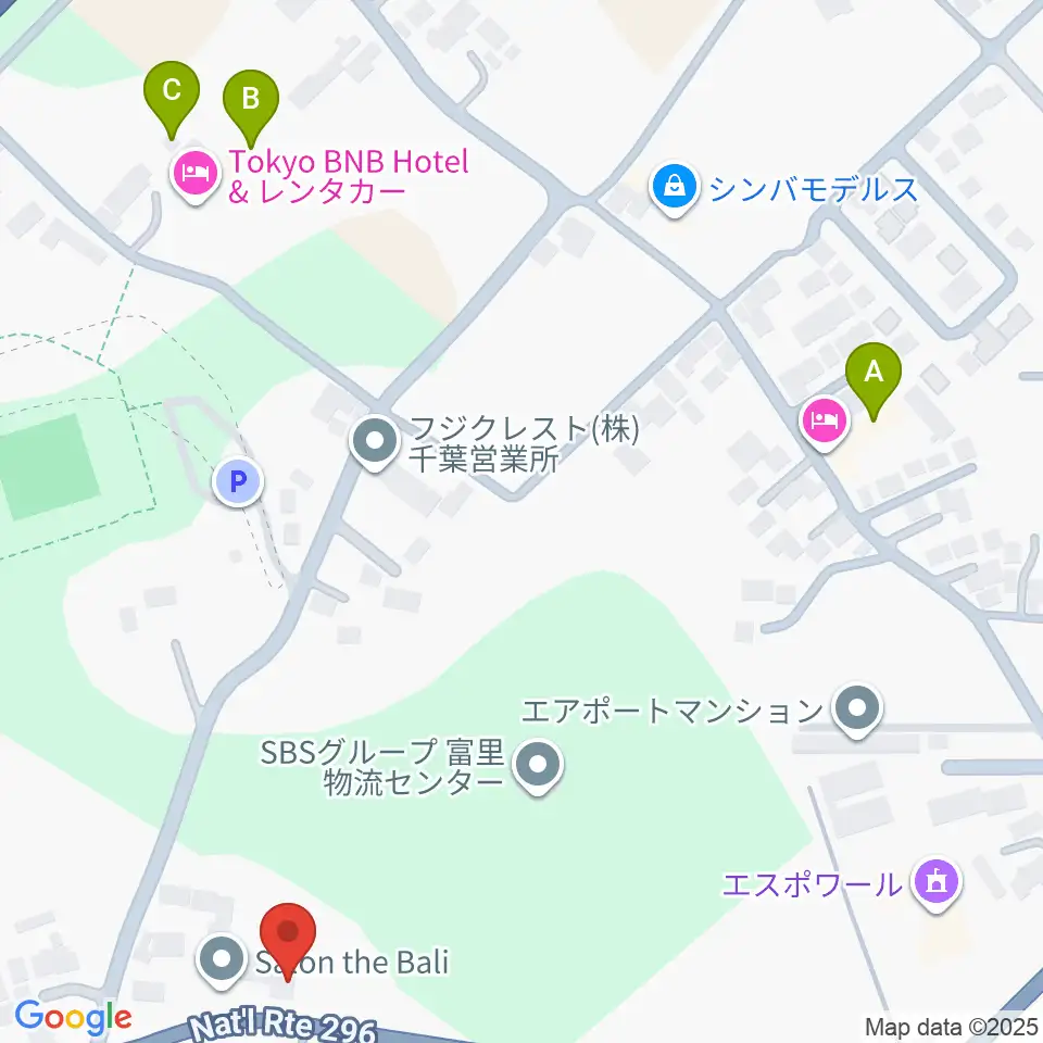 野平工房周辺のホテル一覧地図