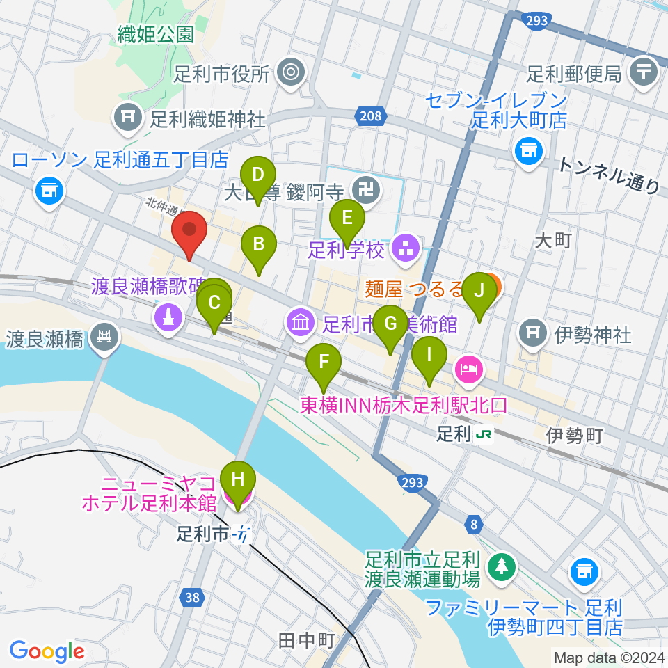 JAZZ 屋根裏周辺のホテル一覧地図