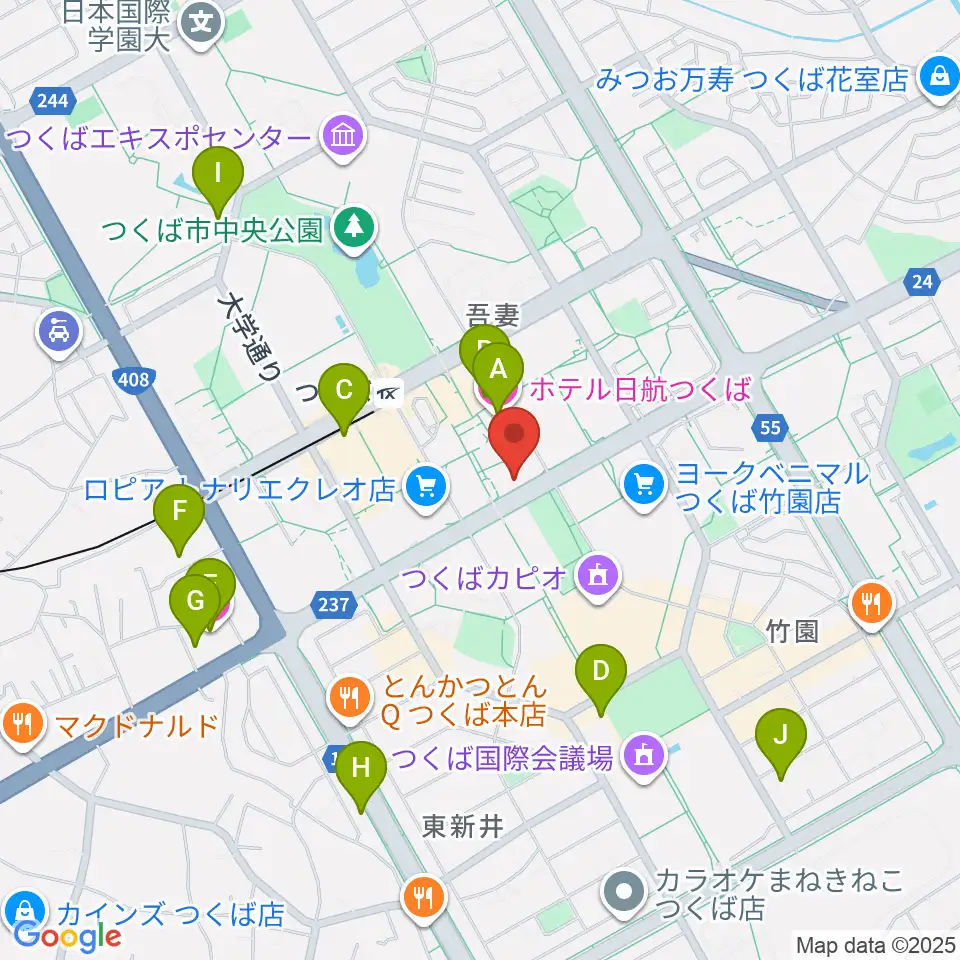 ノバホール周辺のホテル一覧地図