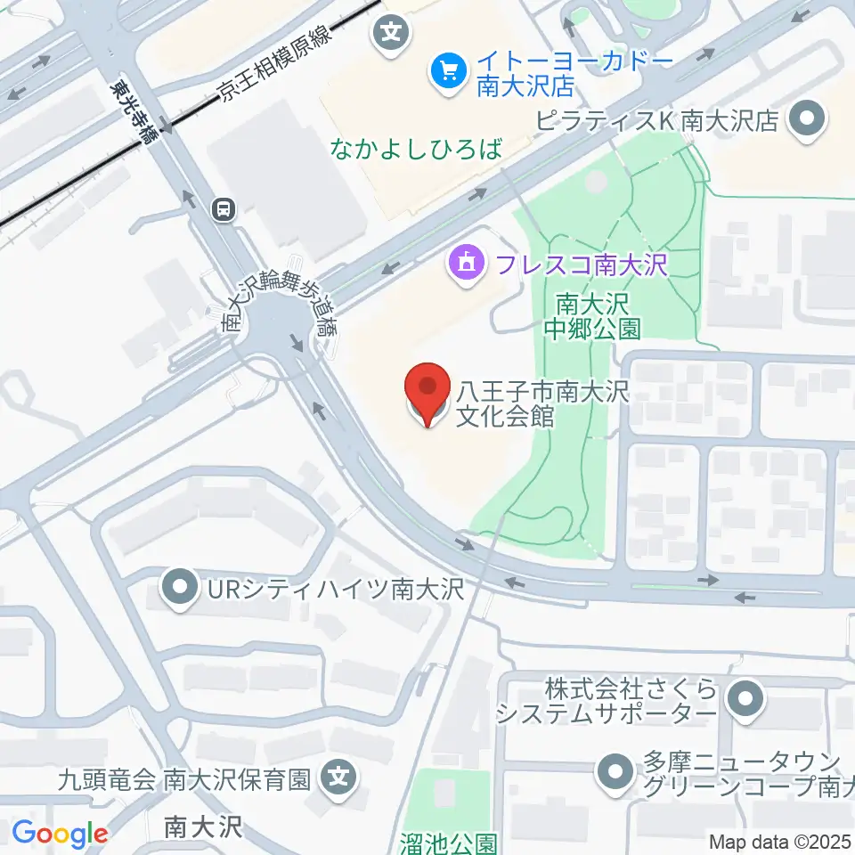 八王子市南大沢文化会館周辺のホテル一覧地図