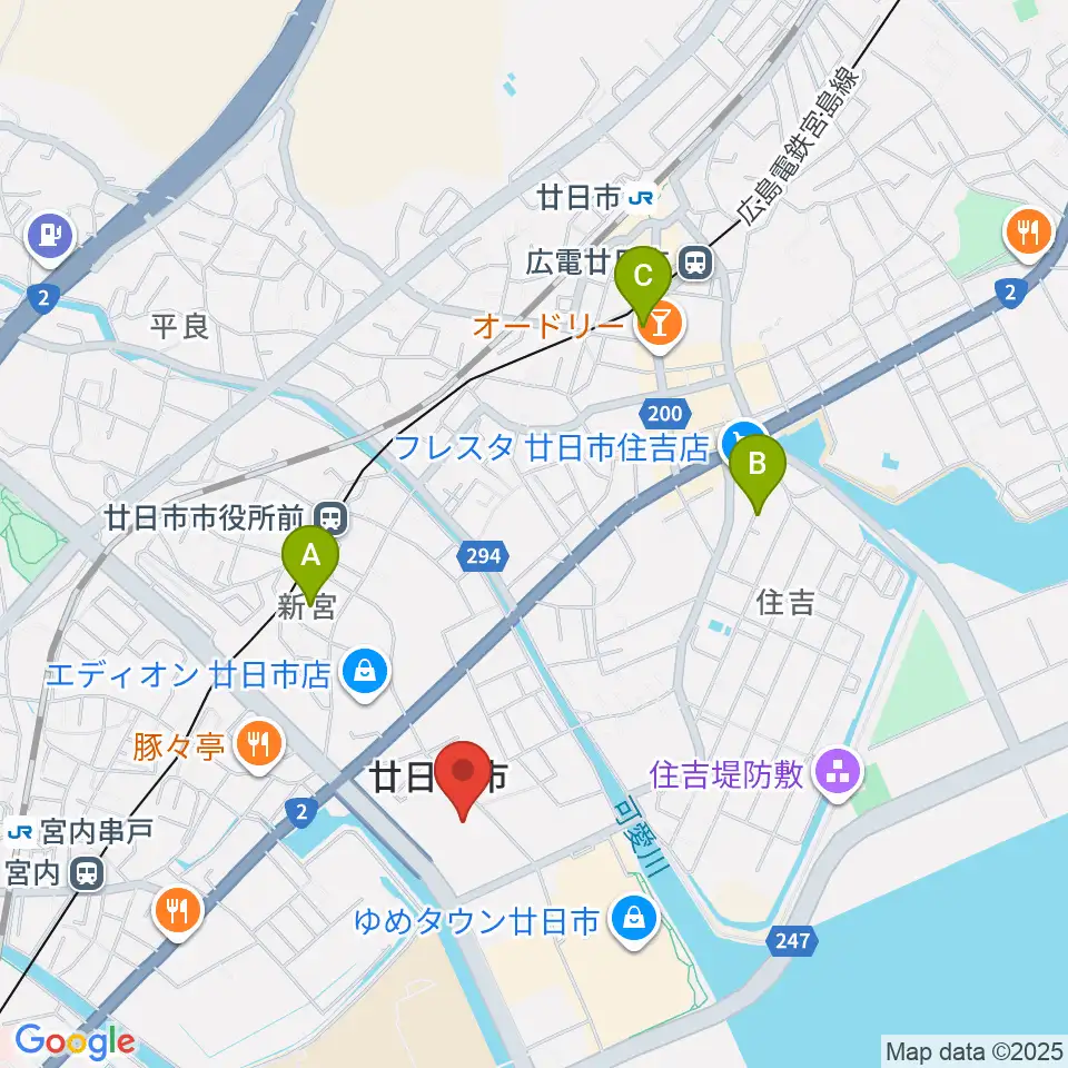 ウッドワンさくらぴあ周辺のホテル一覧地図