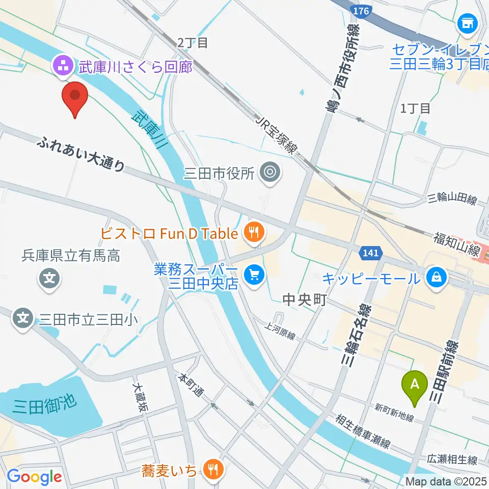 郷の音ホール周辺のホテル一覧地図