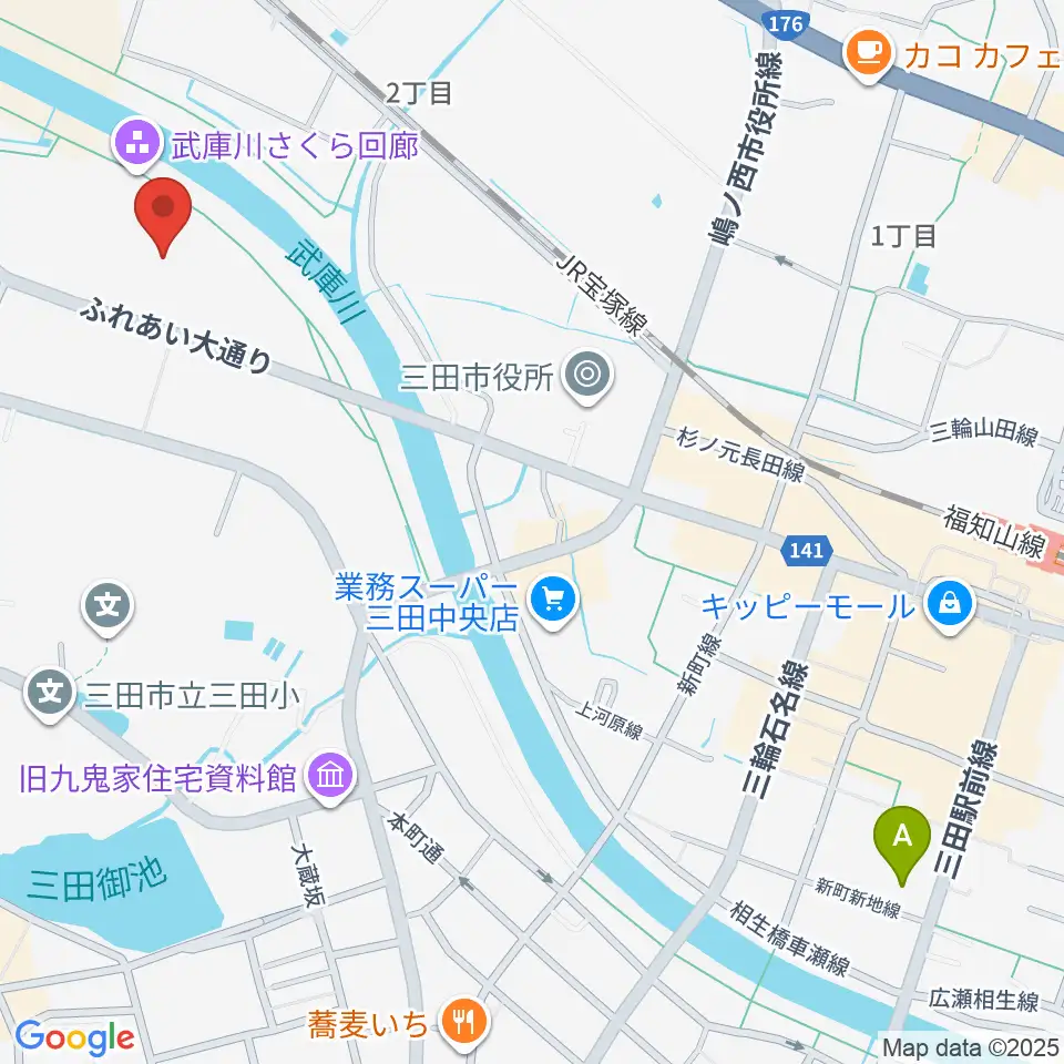 郷の音ホール周辺のホテル一覧地図