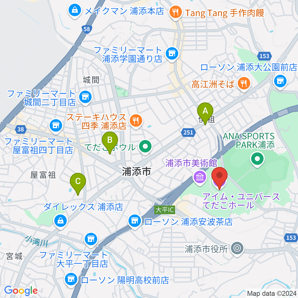 アイム・ユニバース てだこホール周辺のホテル一覧地図