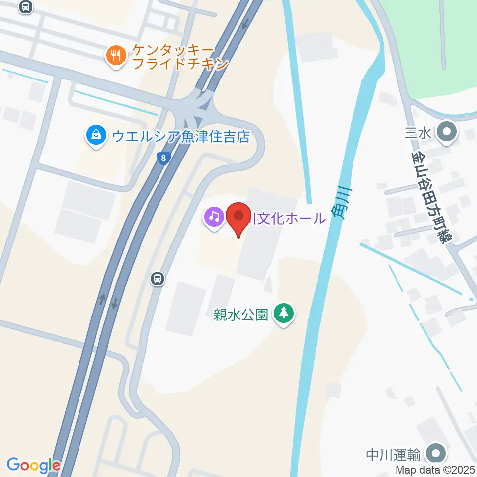 新川文化ホール ミラージュホール周辺のホテル一覧地図