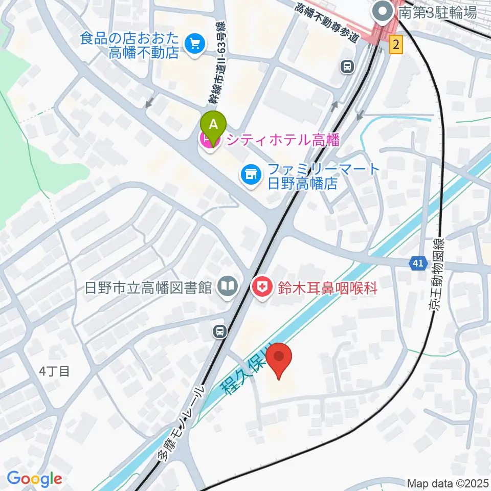 七生公会堂周辺のホテル一覧地図