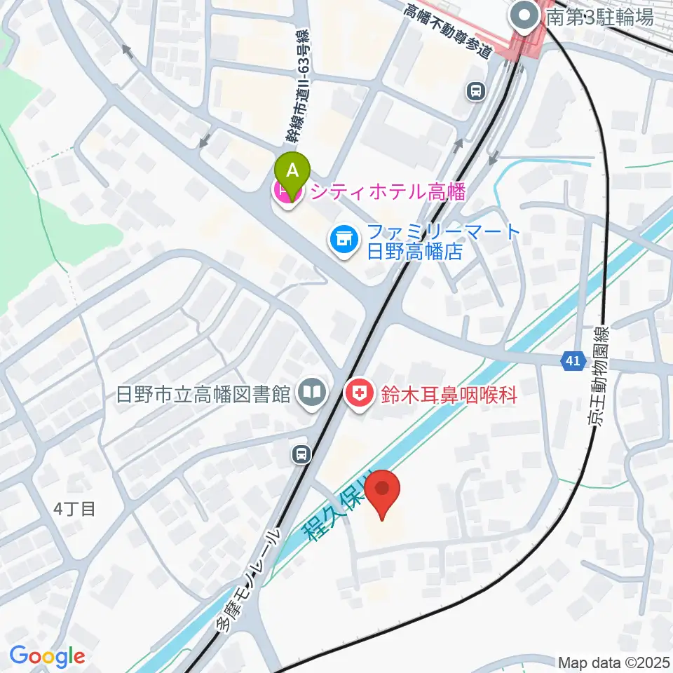 七生公会堂周辺のホテル一覧地図