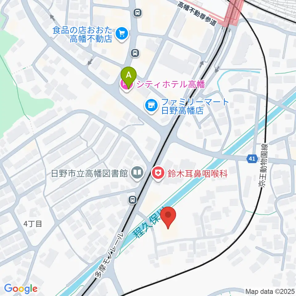 七生公会堂周辺のホテル一覧地図
