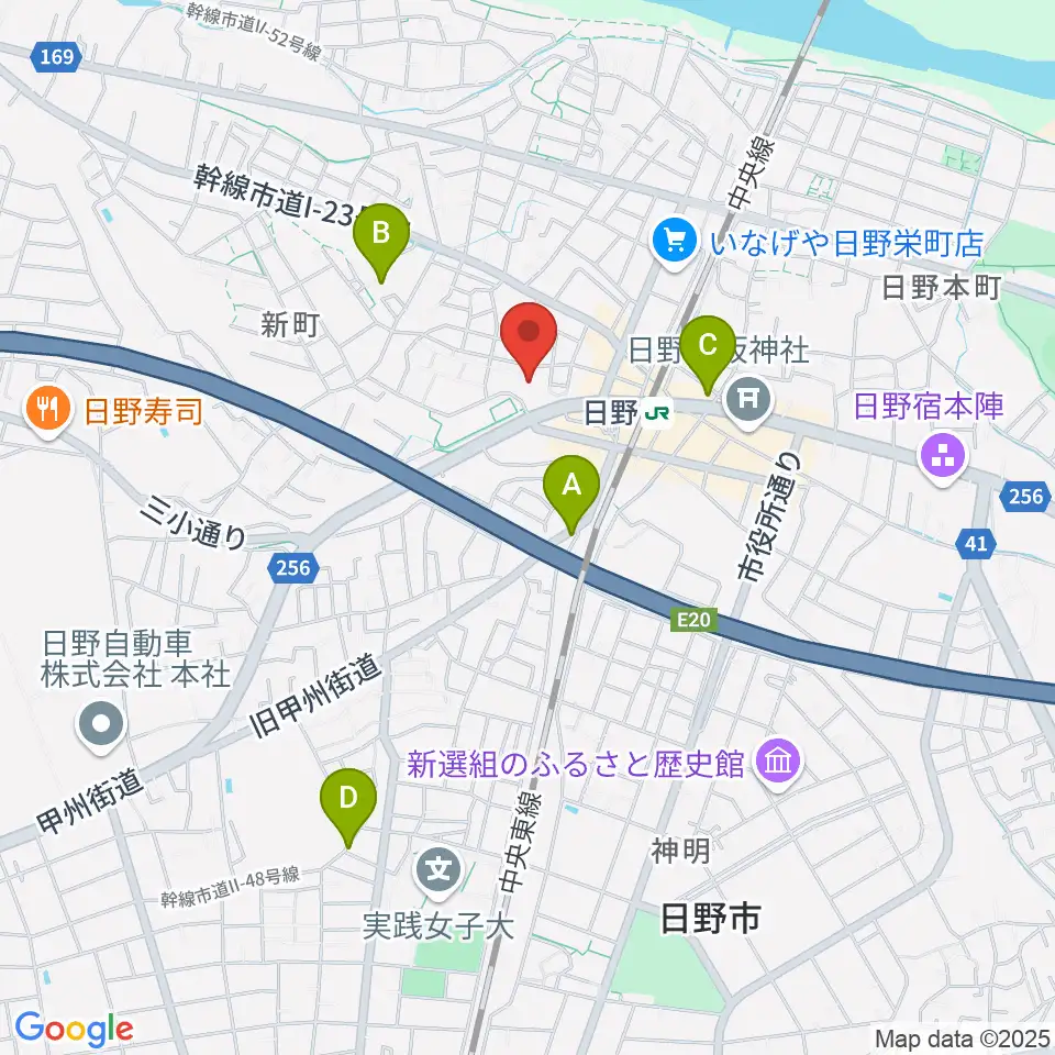 新町交流センター周辺のホテル一覧地図