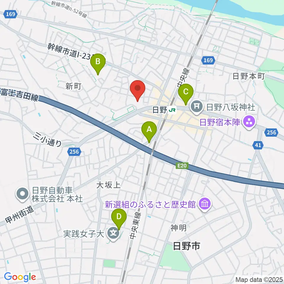 新町交流センター周辺のホテル一覧地図