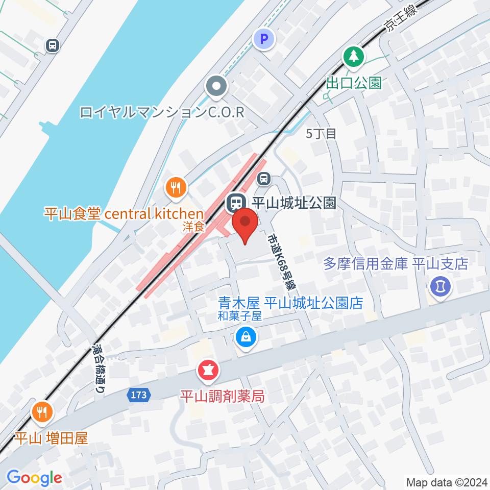 日野市平山交流センター周辺のホテル一覧地図