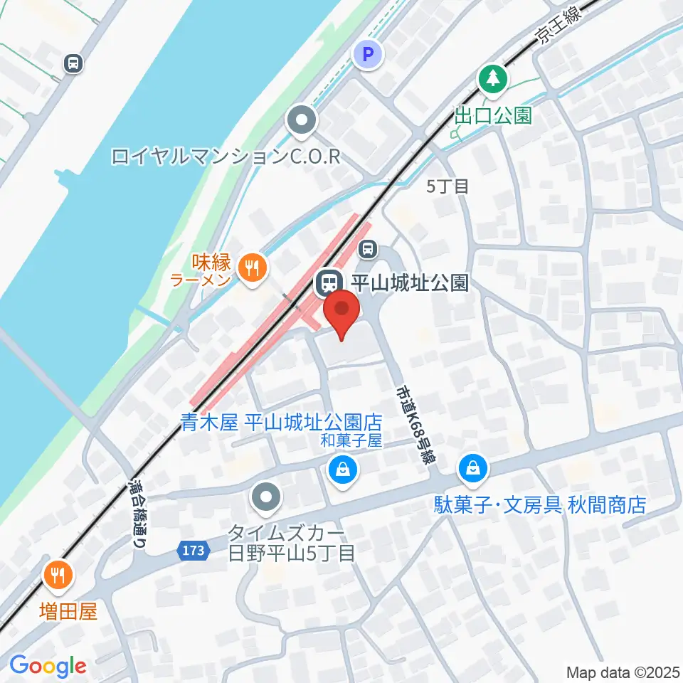 日野市平山交流センター周辺のホテル一覧地図