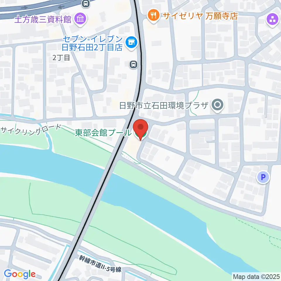 日野市東部会館周辺のホテル一覧地図
