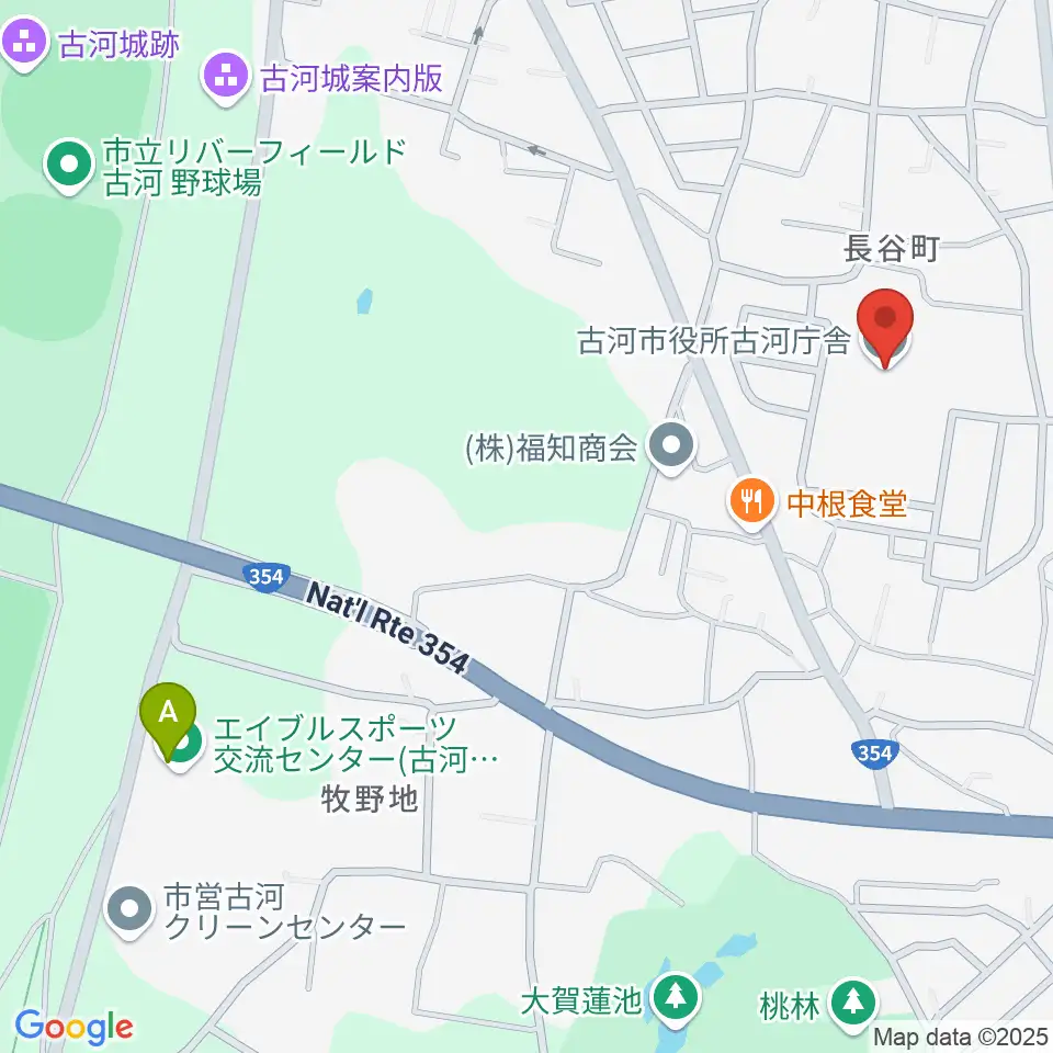 スペースU古河周辺のホテル一覧地図