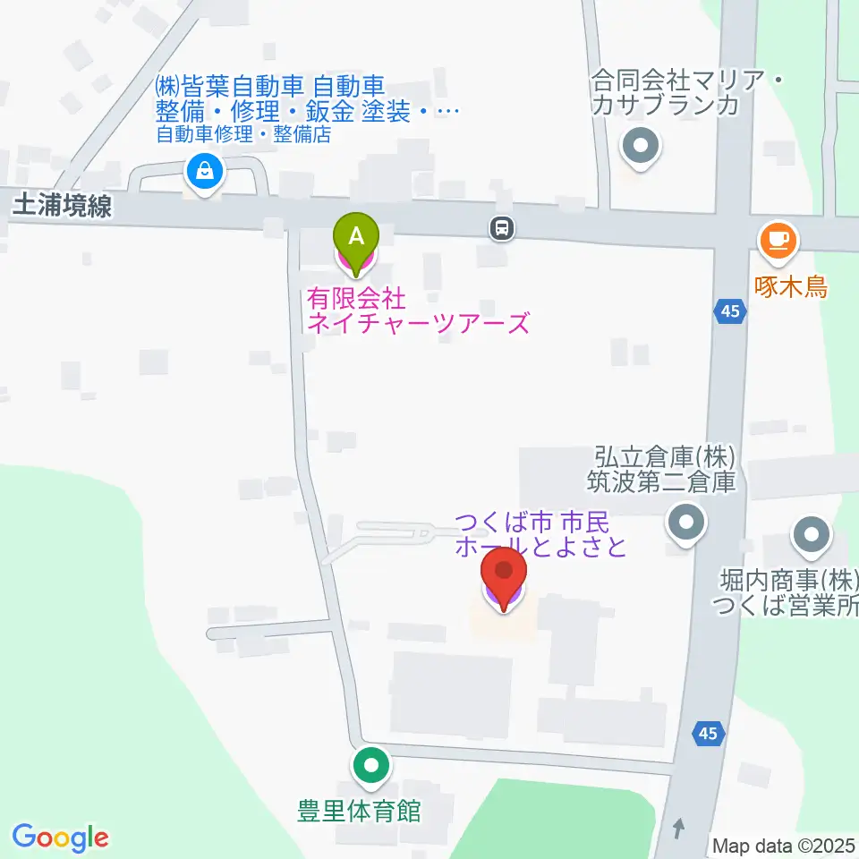 市民ホールとよさと周辺のホテル一覧地図