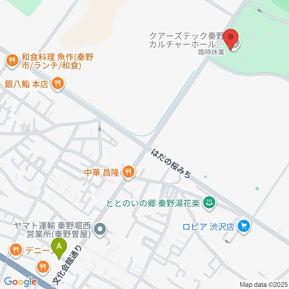 クアーズテック秦野カルチャーホール周辺のホテル一覧地図
