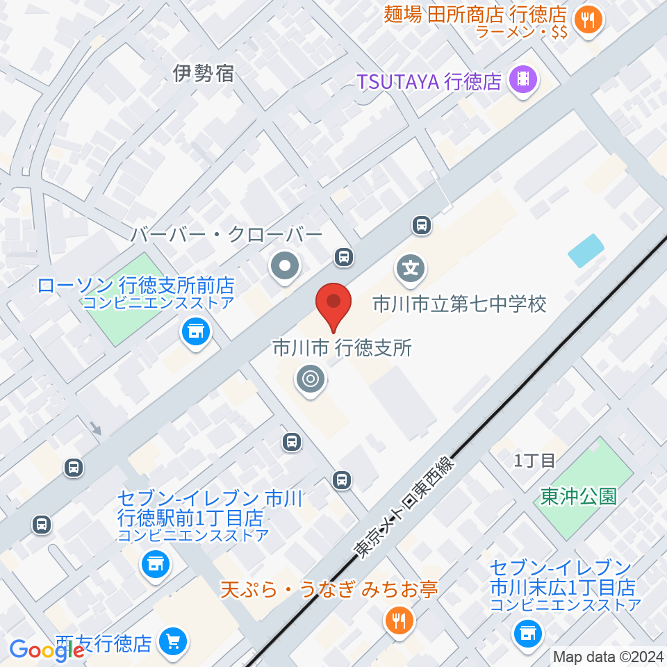 行徳文化ホール I＆I周辺のホテル一覧地図