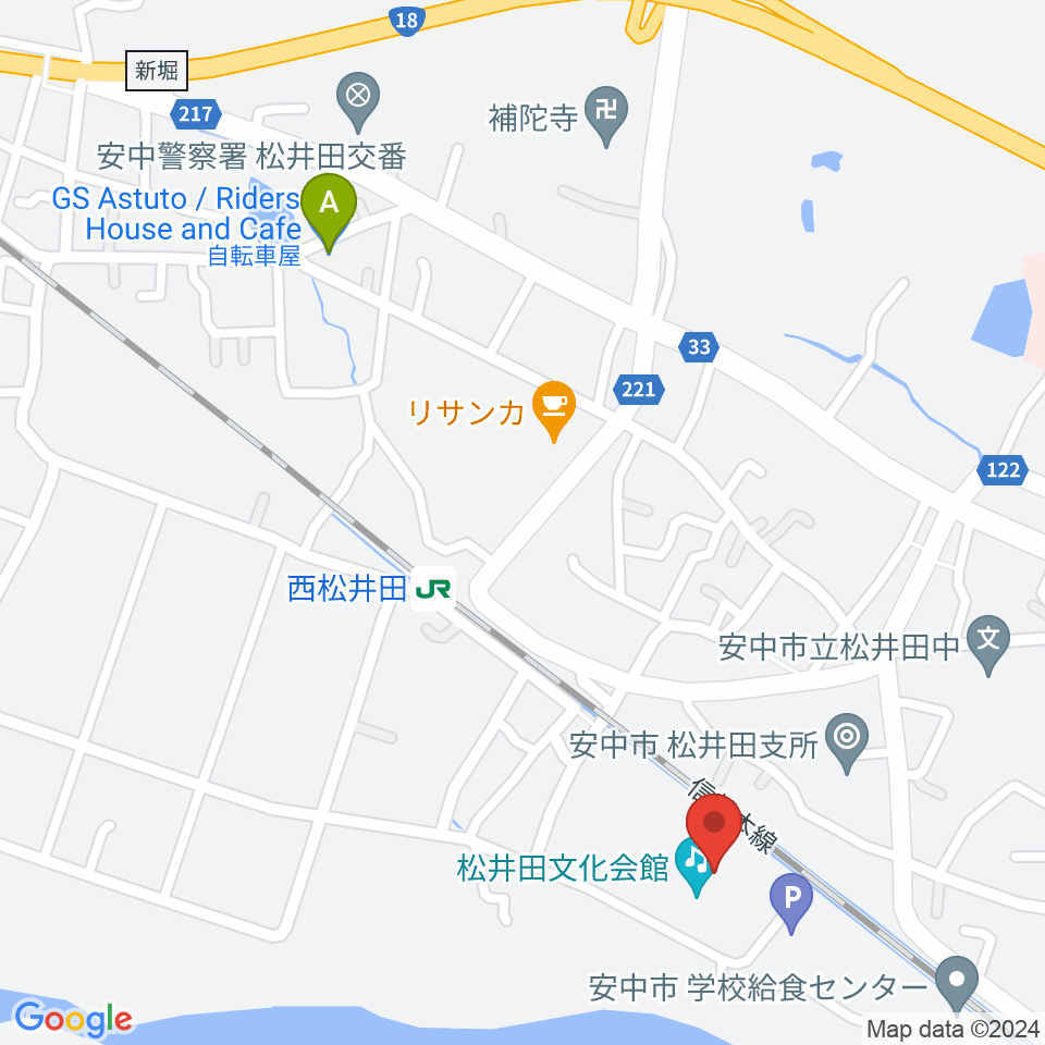 松井田文化会館周辺のホテル一覧地図