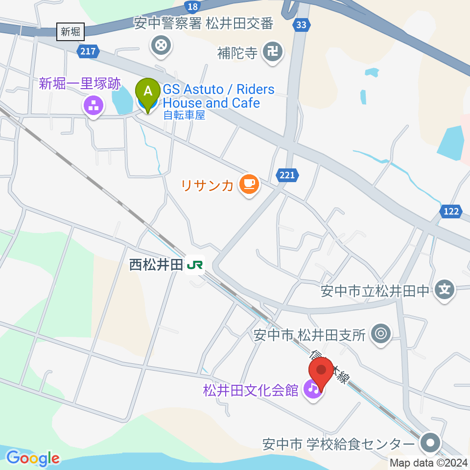 松井田文化会館周辺のホテル一覧地図