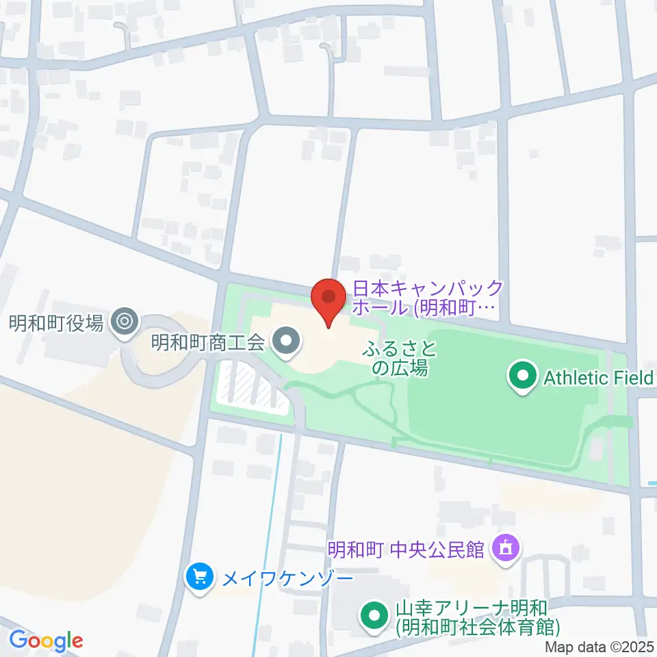 日本キャンパックホール周辺のホテル一覧地図