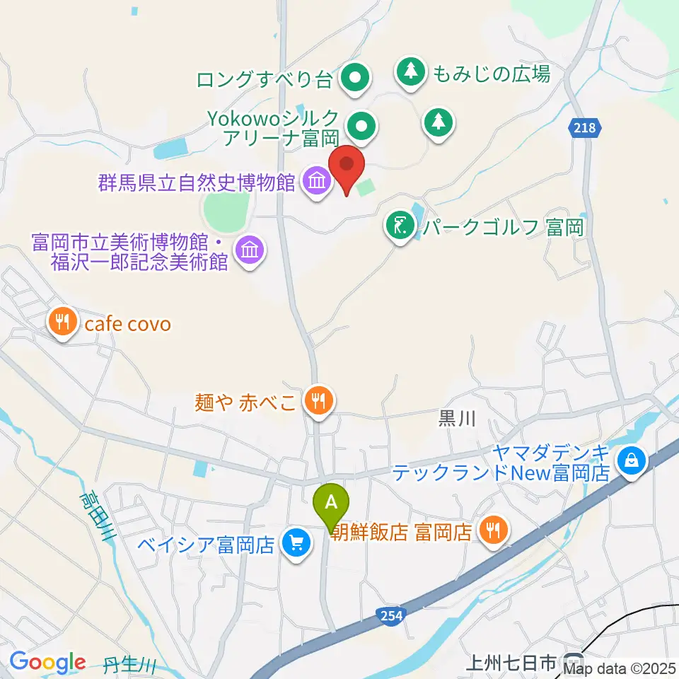 富岡市かぶら文化ホール周辺のホテル一覧地図