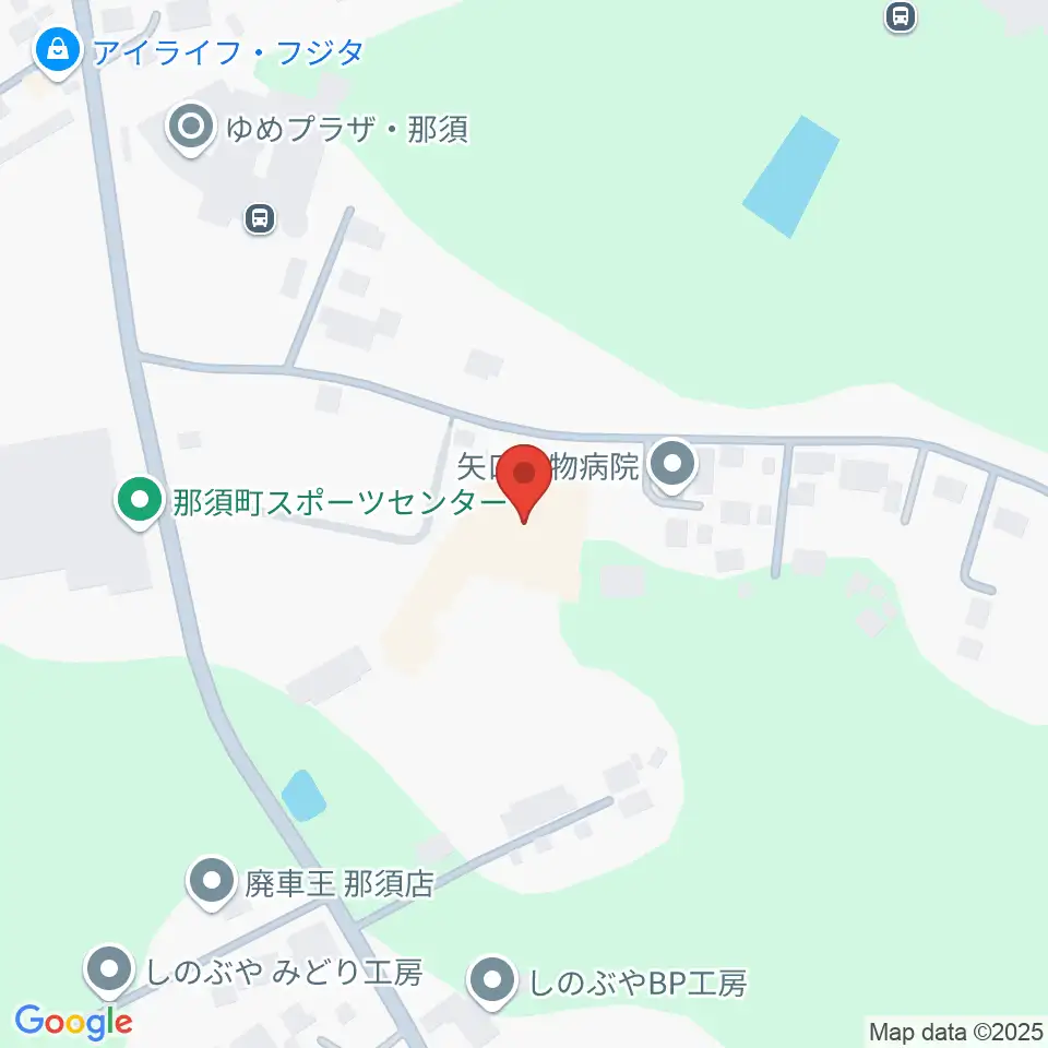 那須町文化センター周辺のホテル一覧地図