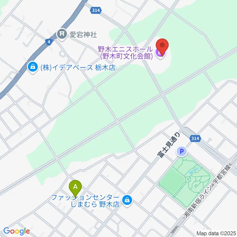 日東工業エニスホール周辺のホテル一覧地図