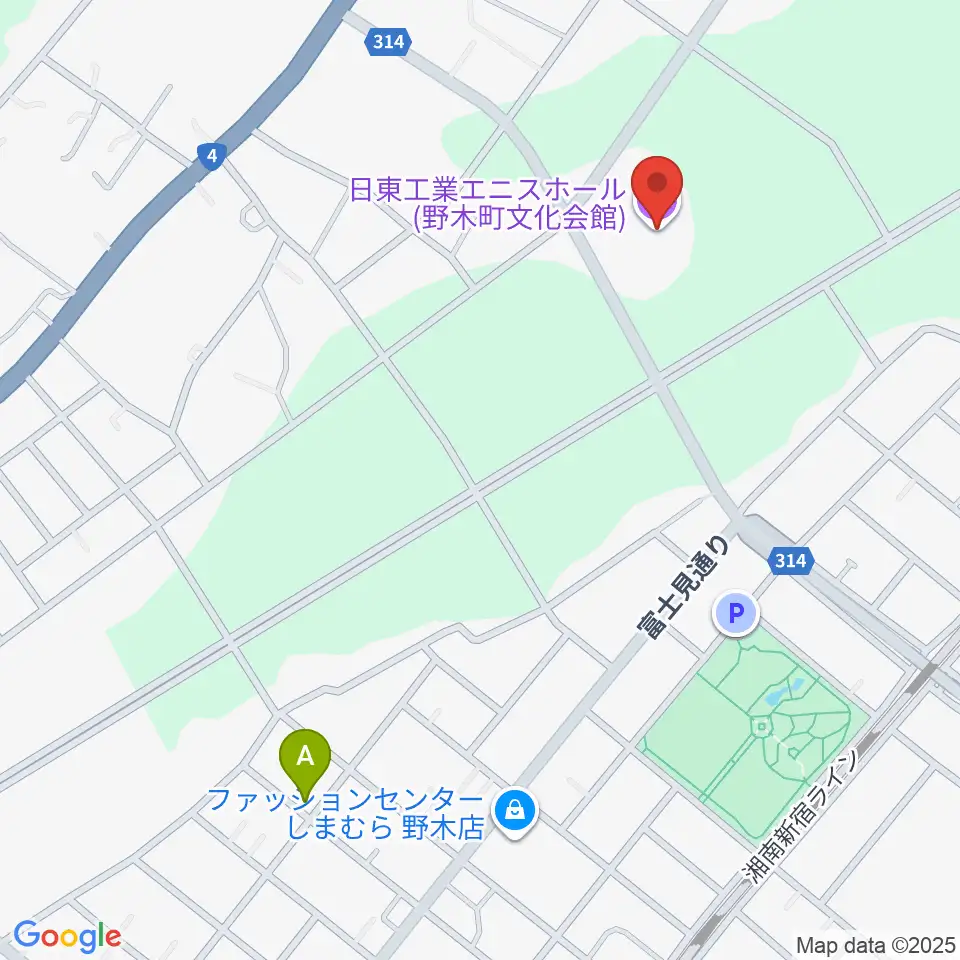 日東工業エニスホール周辺のホテル一覧地図