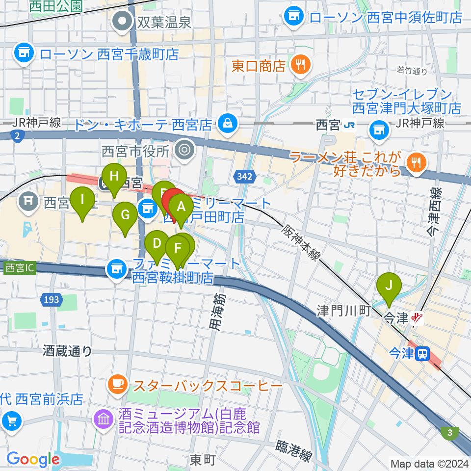 LiveSpot Penguin周辺のホテル一覧地図