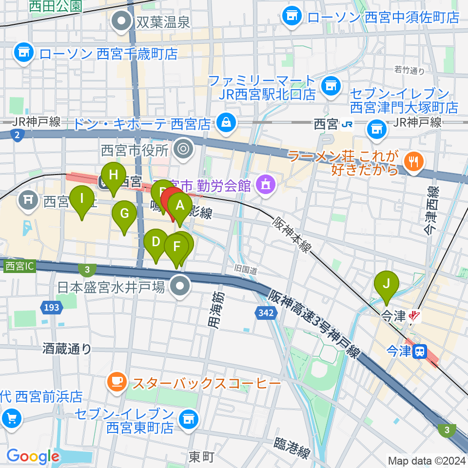 LiveSpot Penguin周辺のホテル一覧地図