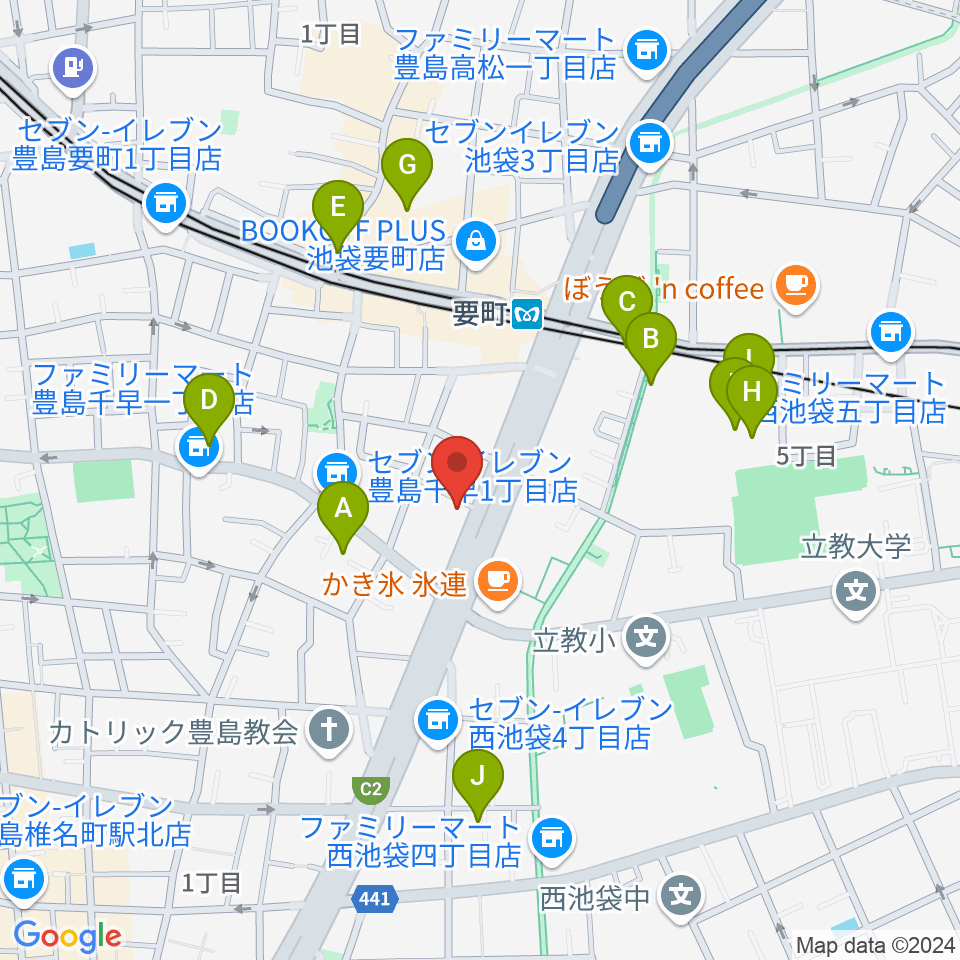 GGサロン周辺のホテル一覧地図